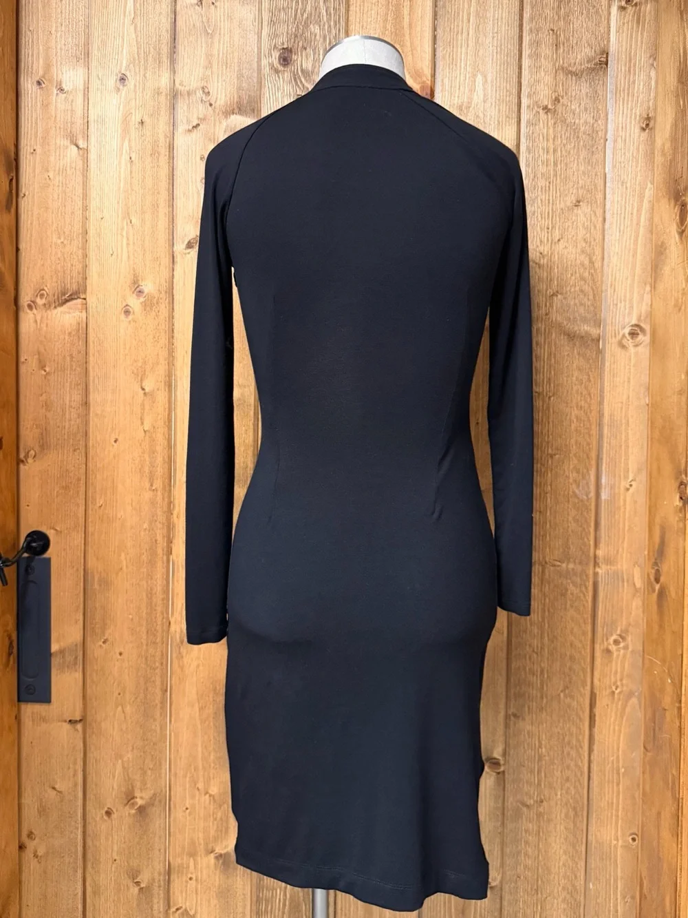 Carmen by Carmen Marc Valvo XS Black Sheath Bodycon Dress - Picture 4 of 6